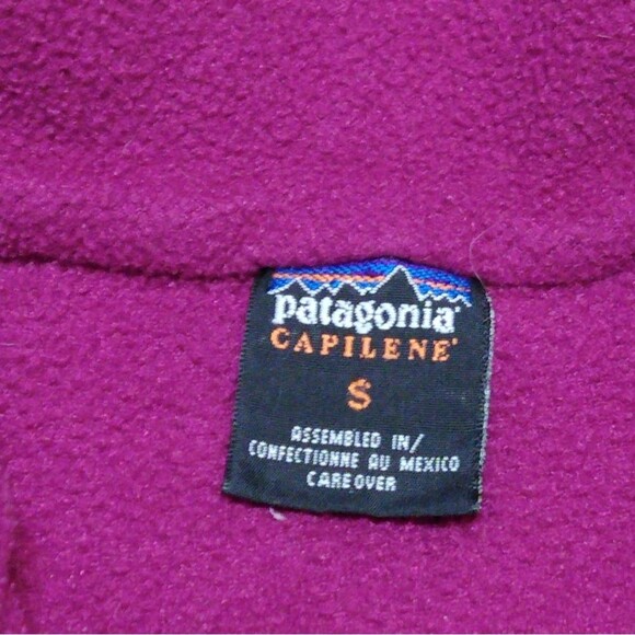 Vintage Patagonia Sweater Capilene 1/4 Zip Mock Pullover Fleece - Picture 6 of 8